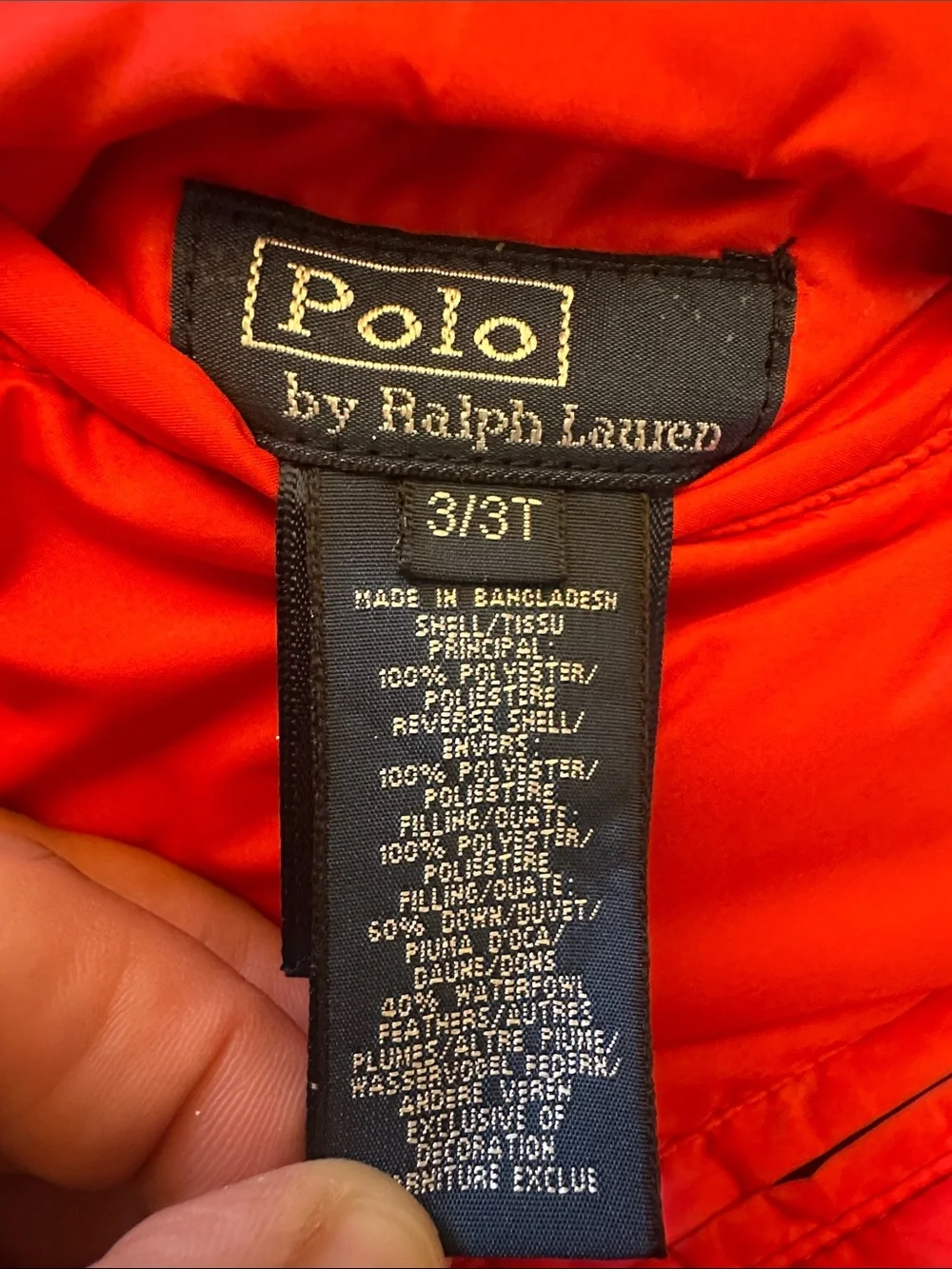 RALPH LAUREN Polo reversible down vest